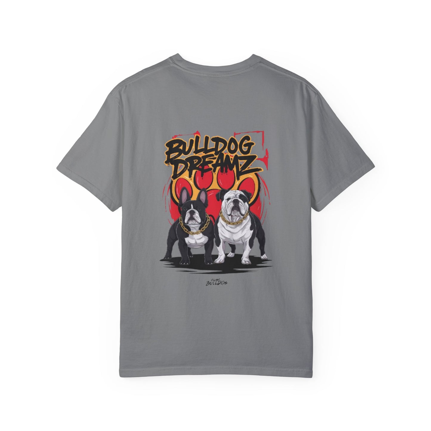 Bulldog Dreams Unisex Garment-Dyed T-shirt | Fun Dog Lover Tee