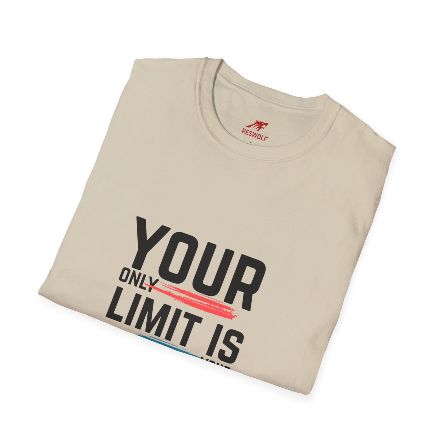 Inspirational Unisex Softstyle T-Shirt - 'Your Only Limit Is Your Mind'