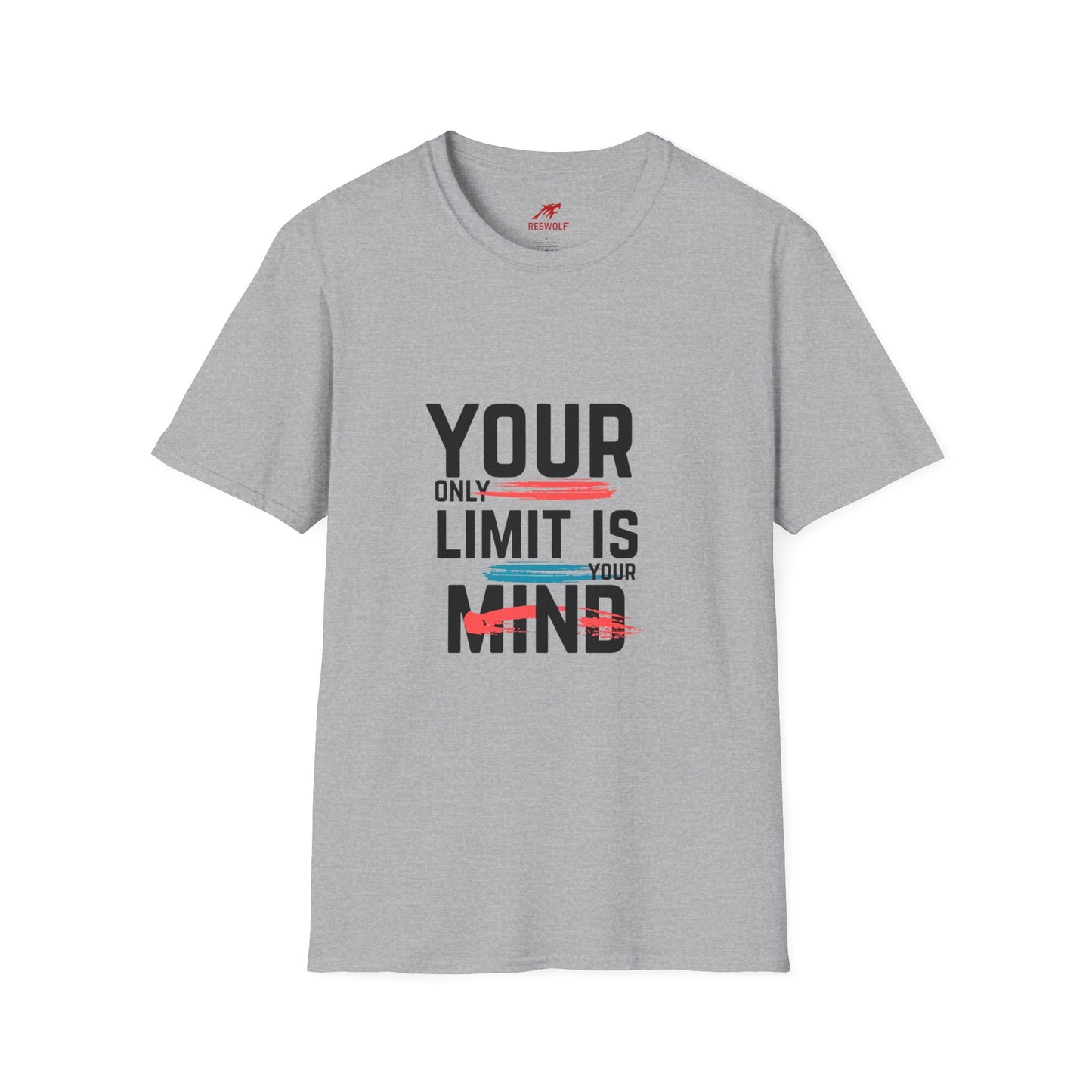 Inspirational Unisex Softstyle T-Shirt - 'Your Only Limit Is Your Mind'