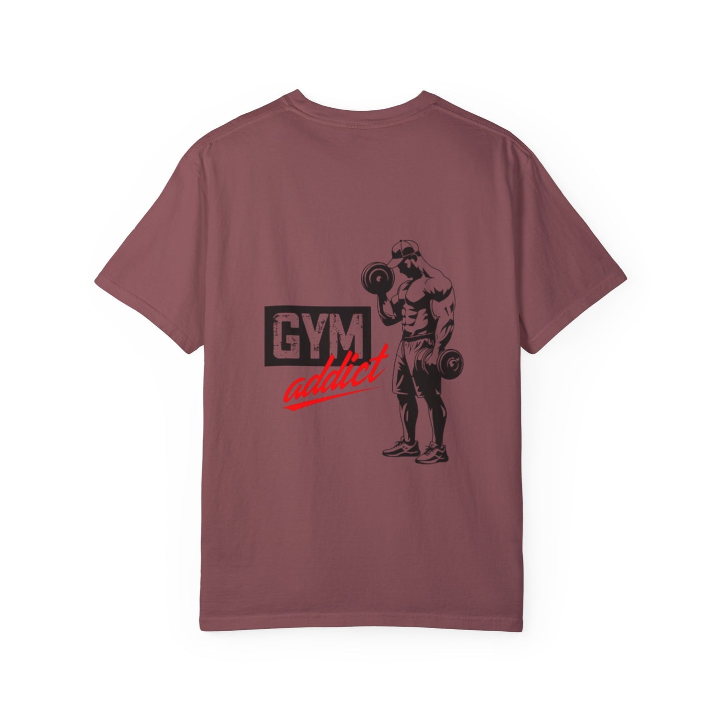 Gym Addict Unisex Garment-Dyed T-Shirt - Workout Apparel for Fitness Enthusiasts