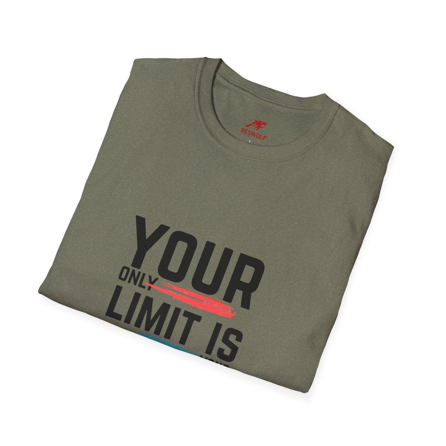 Inspirational Unisex Softstyle T-Shirt - 'Your Only Limit Is Your Mind'