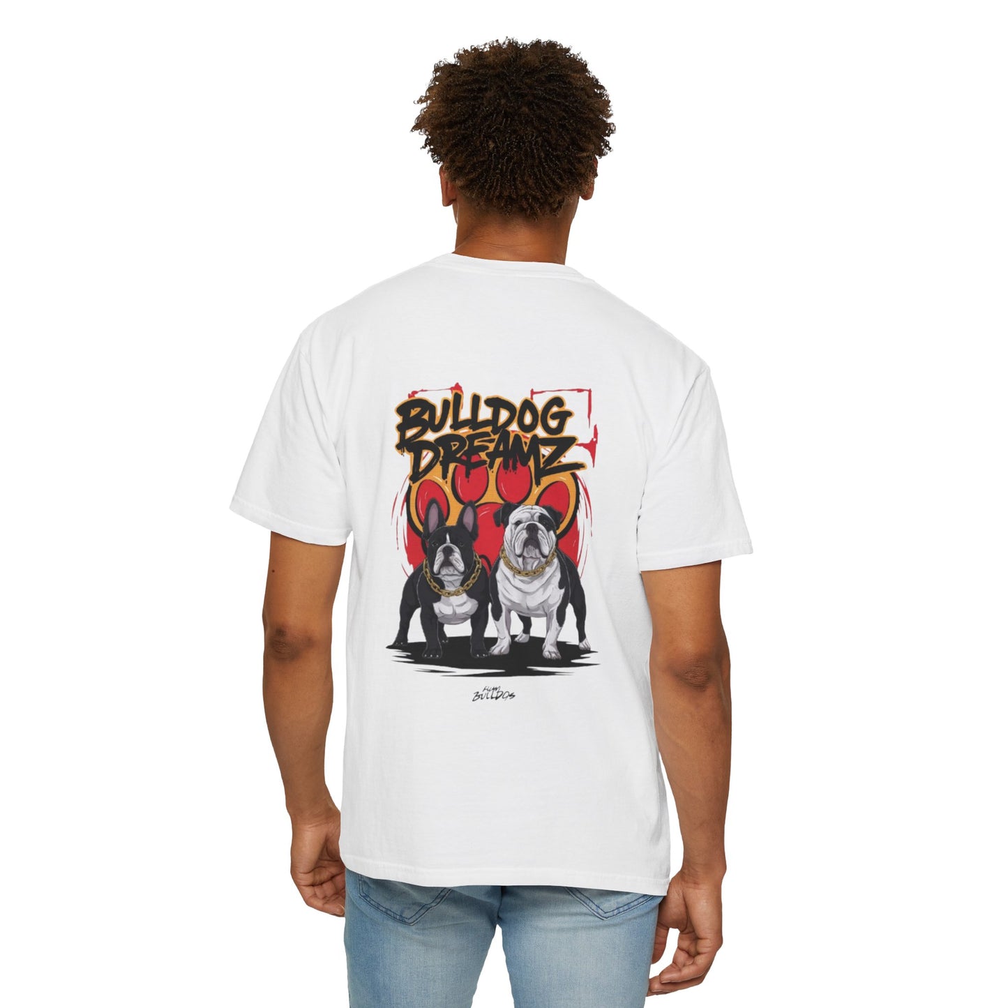 Bulldog Dreams Unisex Garment-Dyed T-shirt | Fun Dog Lover Tee