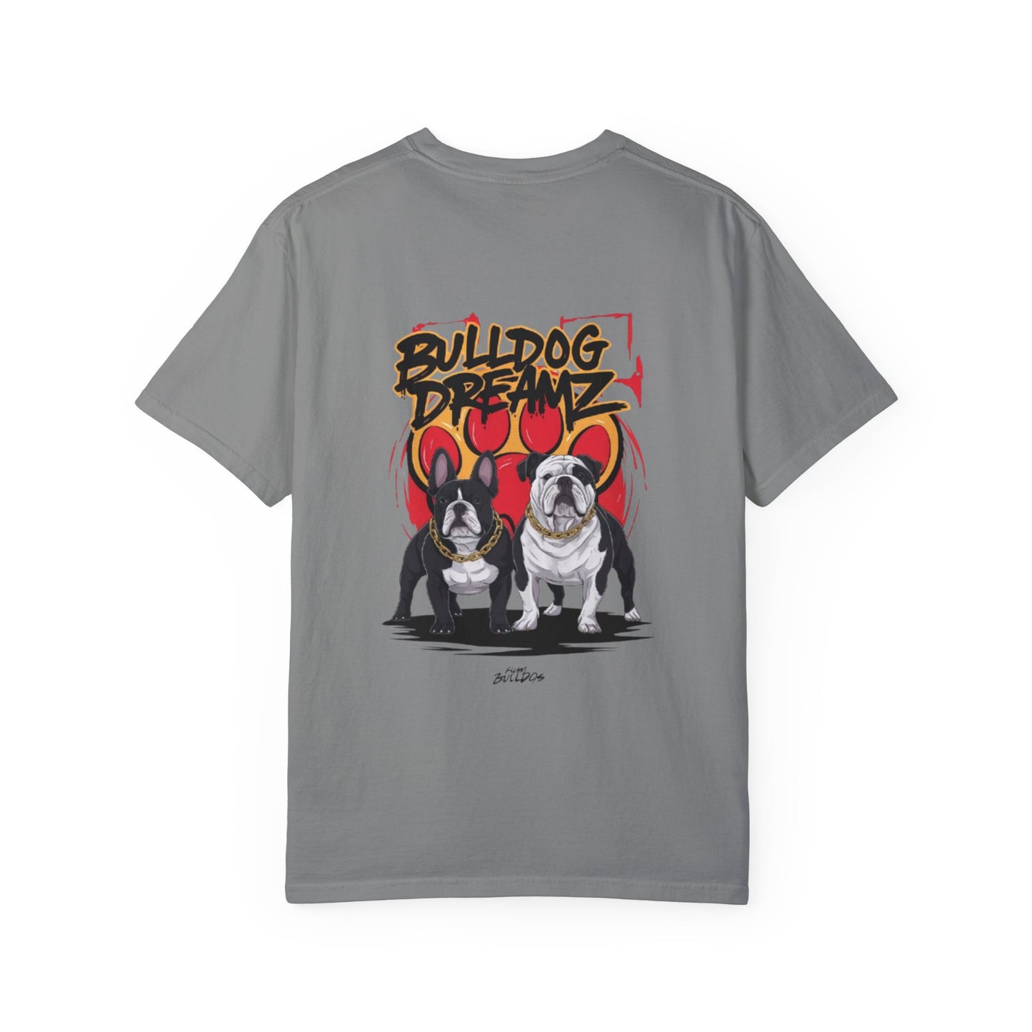 Bulldog Dreams Unisex Garment-Dyed T-shirt | Fun Dog Lover Tee