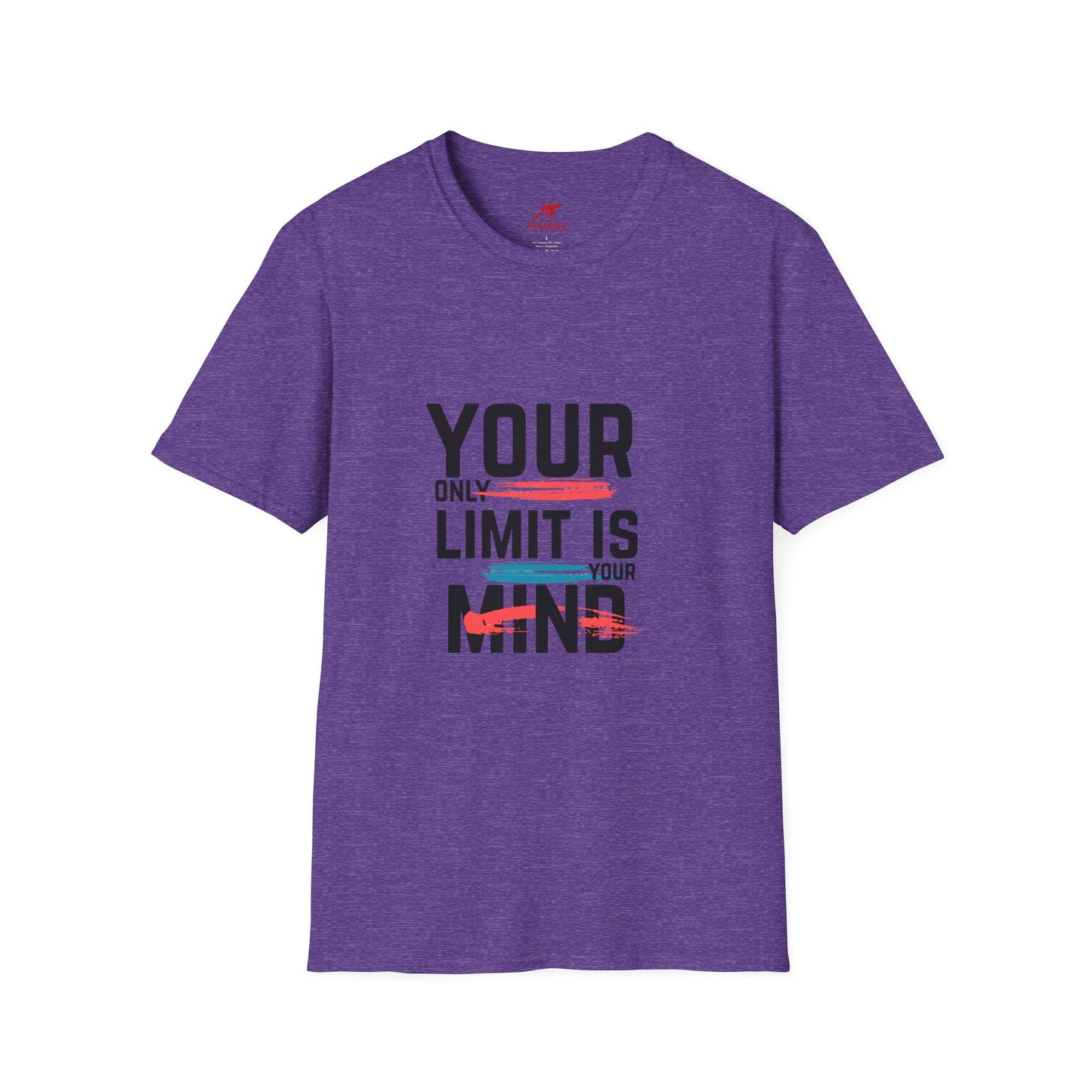 Inspirational Unisex Softstyle T-Shirt - 'Your Only Limit Is Your Mind'