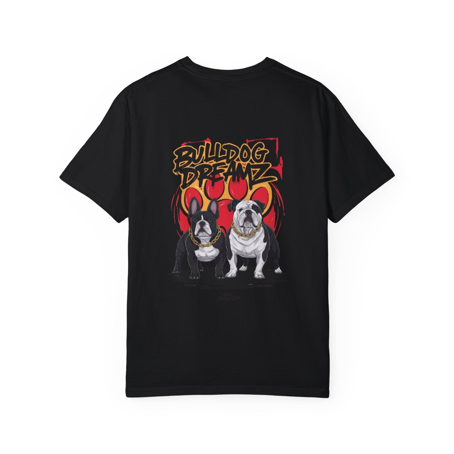 Bulldog Dreams Unisex Garment-Dyed T-shirt | Fun Dog Lover Tee