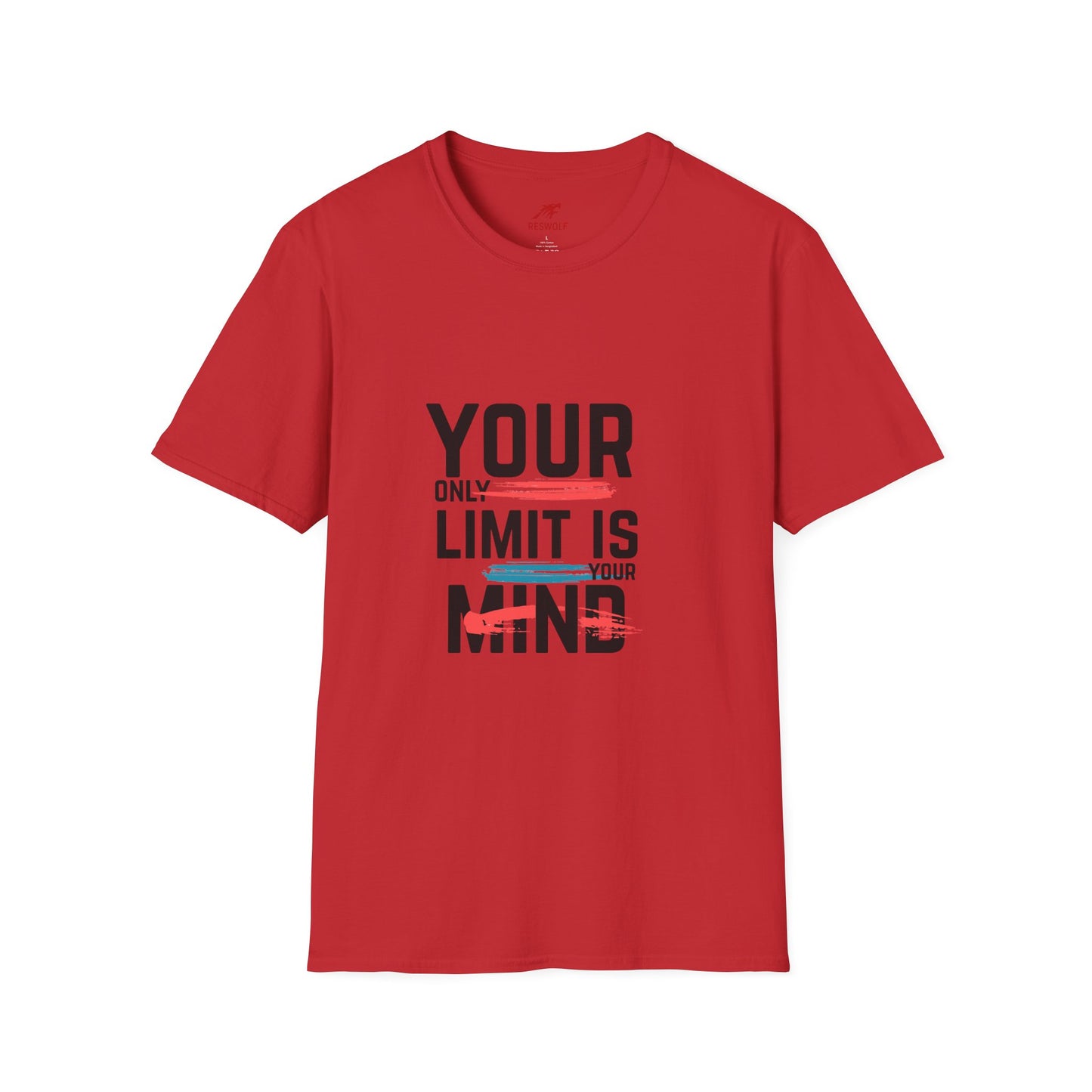 Inspirational Unisex Softstyle T-Shirt - 'Your Only Limit Is Your Mind'