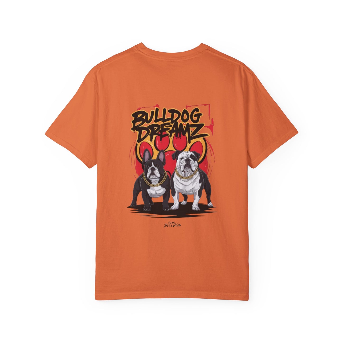 Bulldog Dreams Unisex Garment-Dyed T-shirt | Fun Dog Lover Tee