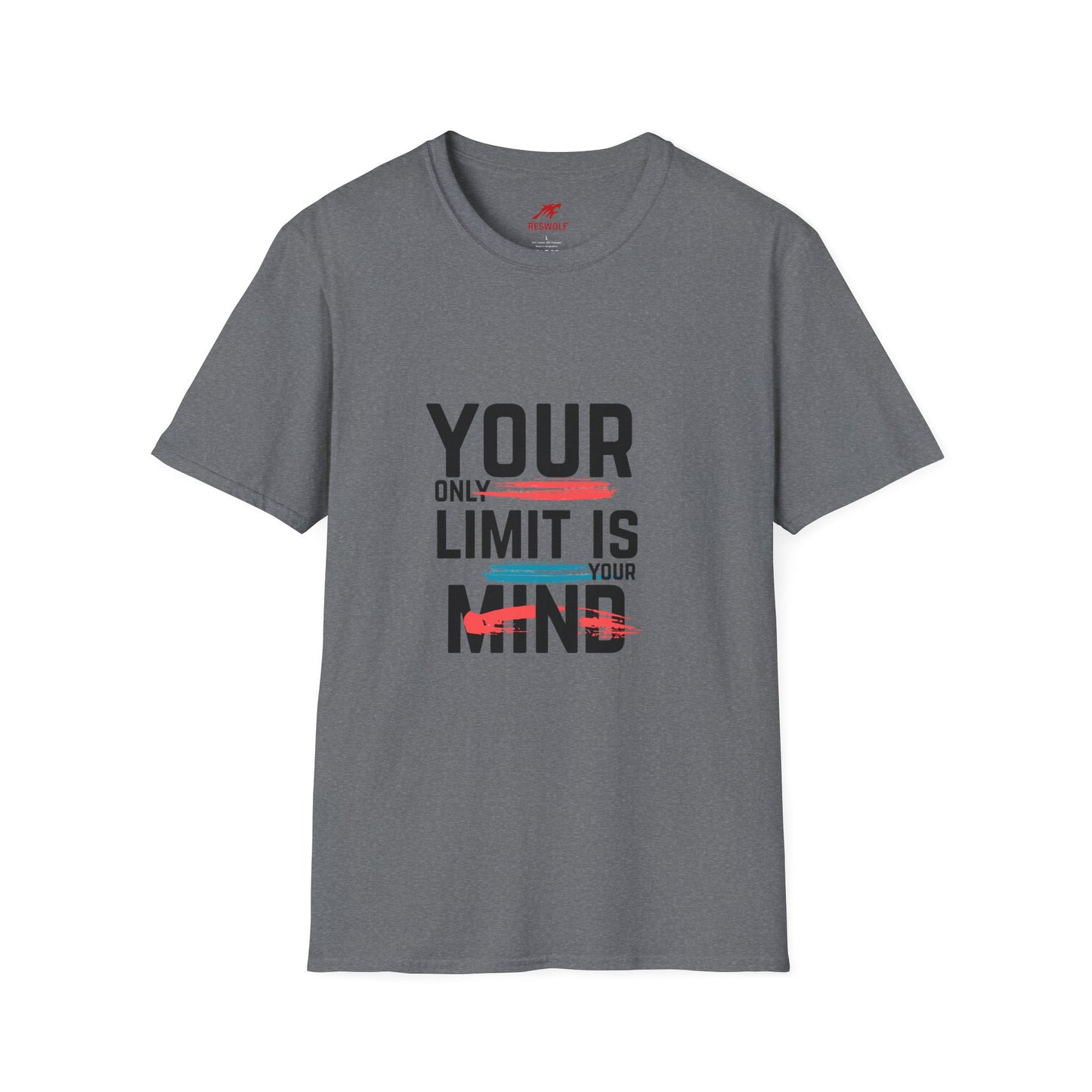 Inspirational Unisex Softstyle T-Shirt - 'Your Only Limit Is Your Mind'