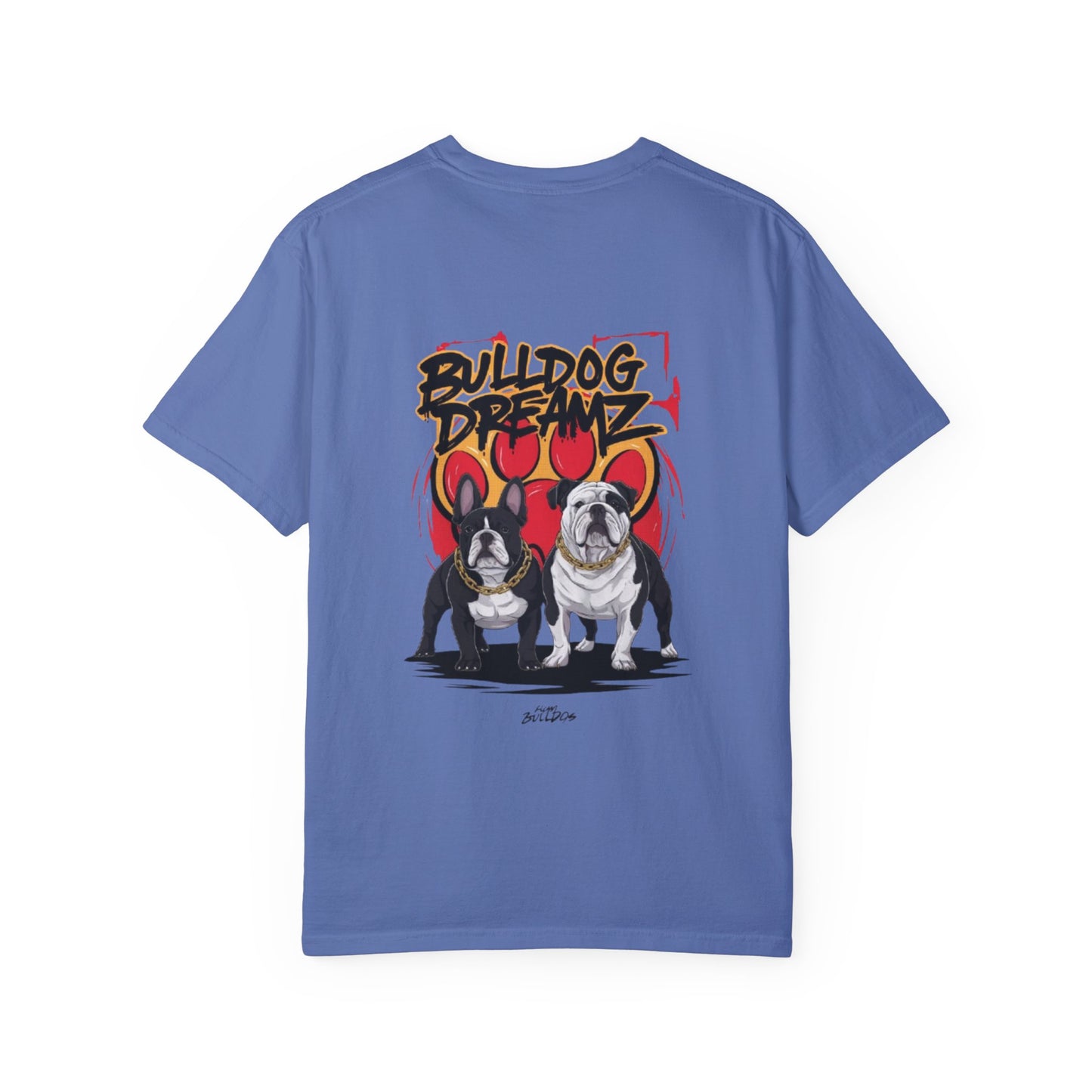 Bulldog Dreams Unisex Garment-Dyed T-shirt | Fun Dog Lover Tee