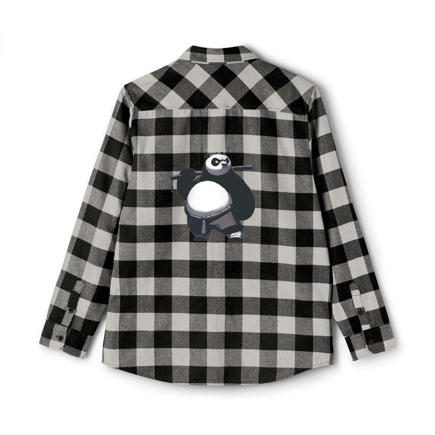 Cozy Unisex Flannel Shirt with Panda Design – Perfect for Casual Wear
