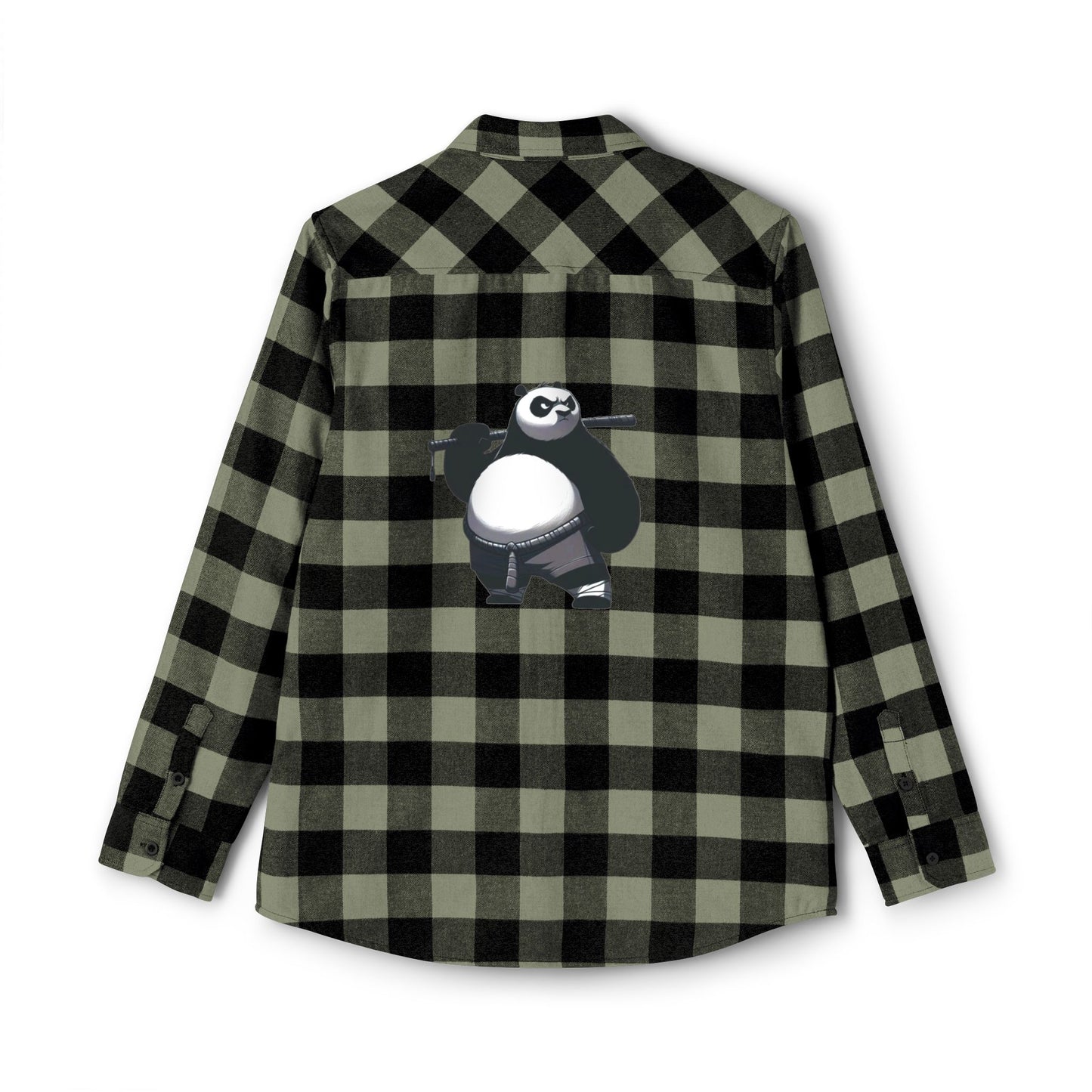 Cozy Unisex Flannel Shirt with Panda Design – Perfect for Casual Wear
