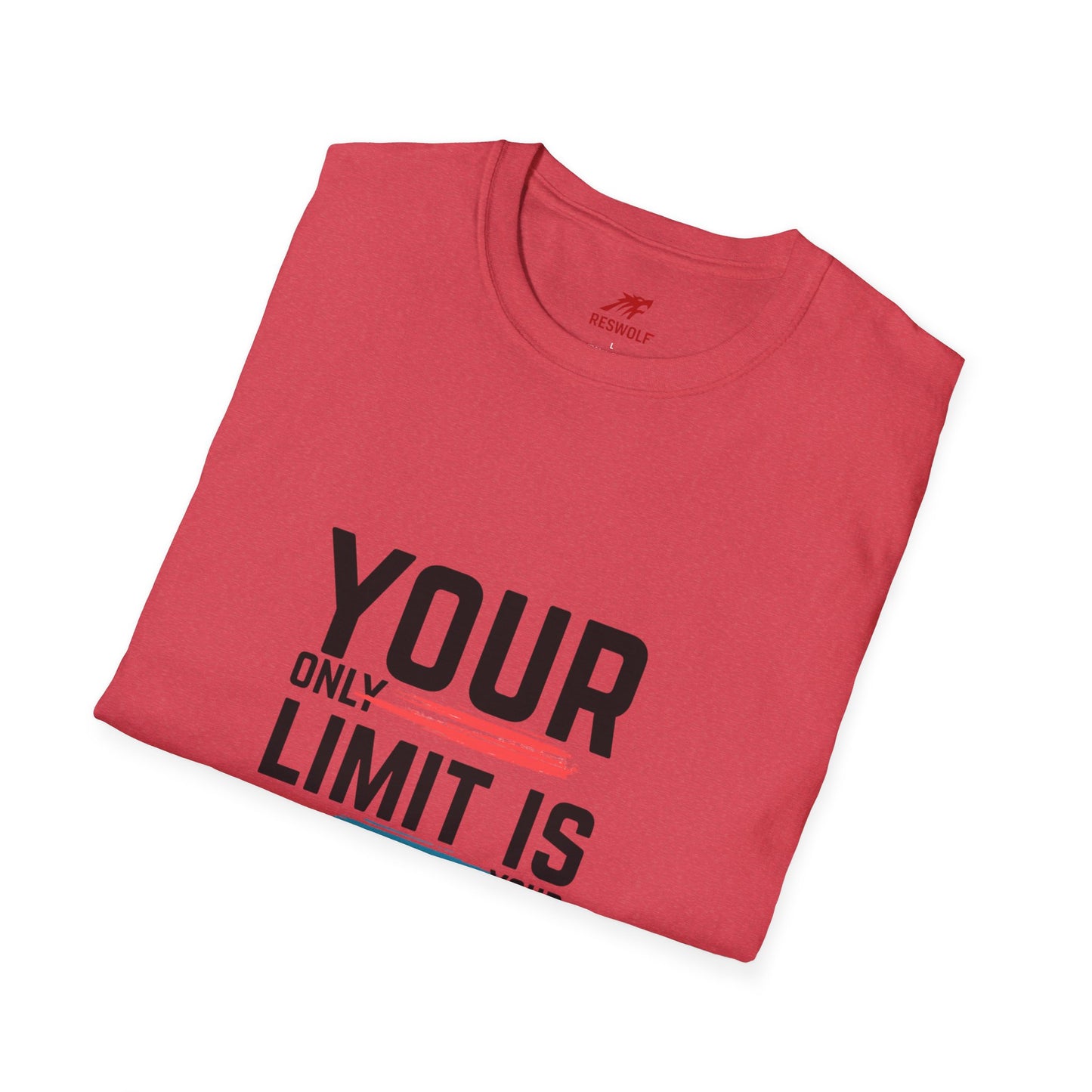 Inspirational Unisex Softstyle T-Shirt - 'Your Only Limit Is Your Mind'