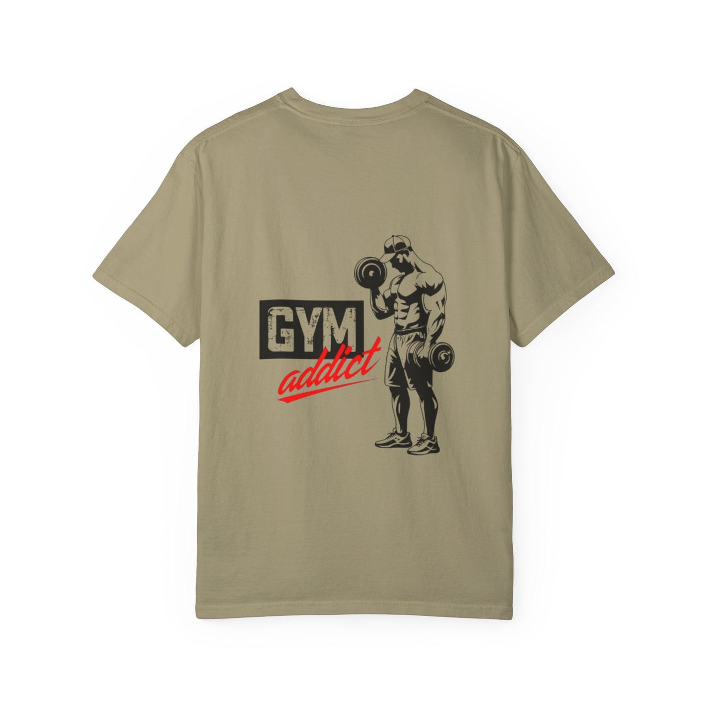 Gym Addict Unisex Garment-Dyed T-Shirt - Workout Apparel for Fitness Enthusiasts