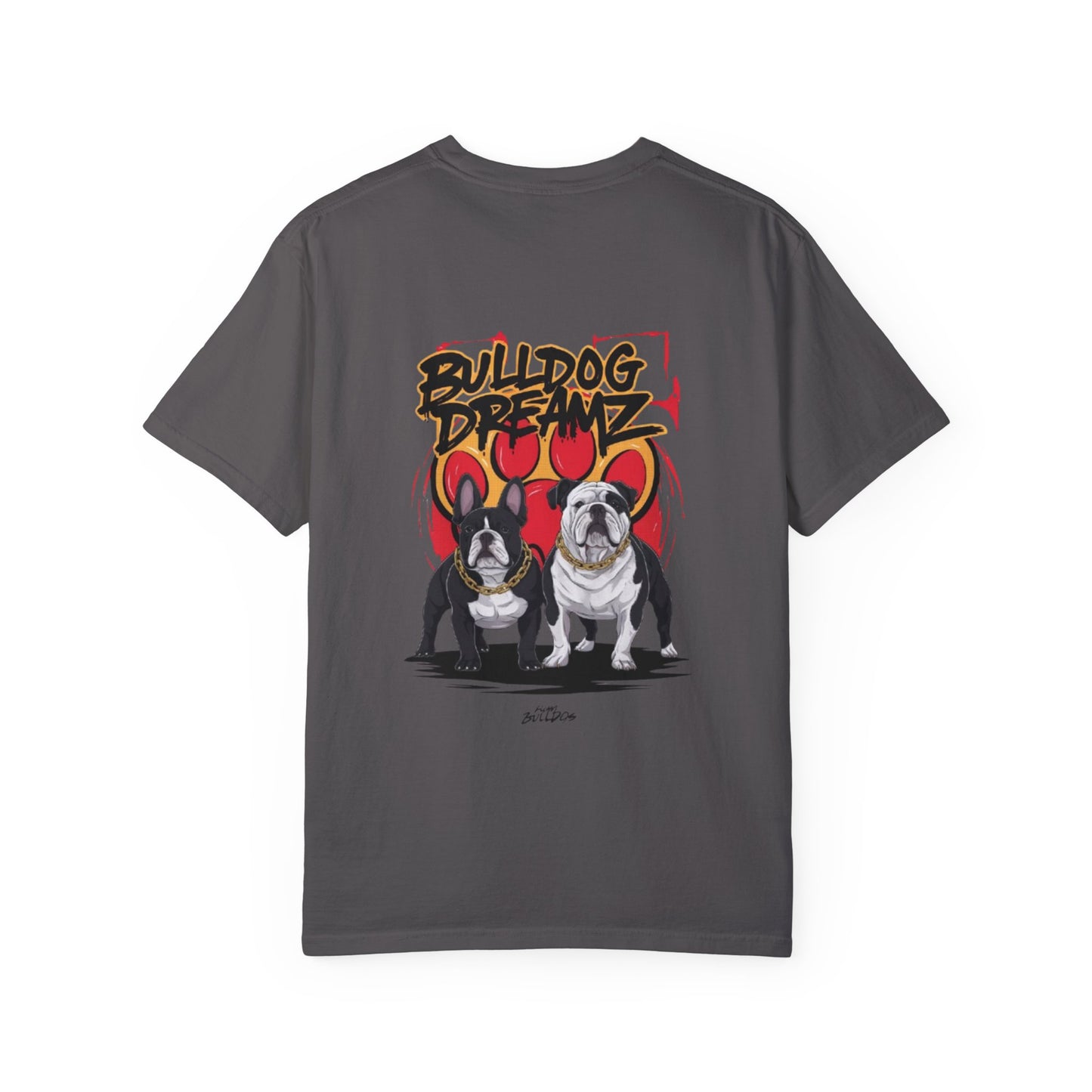 Bulldog Dreams Unisex Garment-Dyed T-shirt | Fun Dog Lover Tee