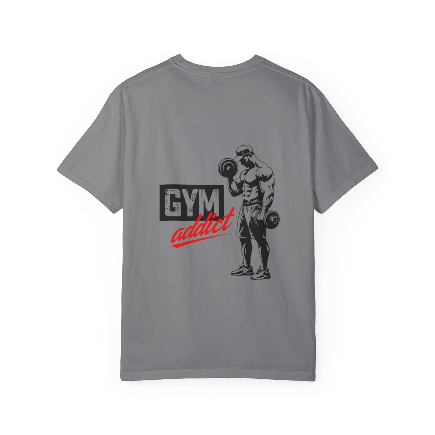 Gym Addict Unisex Garment-Dyed T-Shirt - Workout Apparel for Fitness Enthusiasts