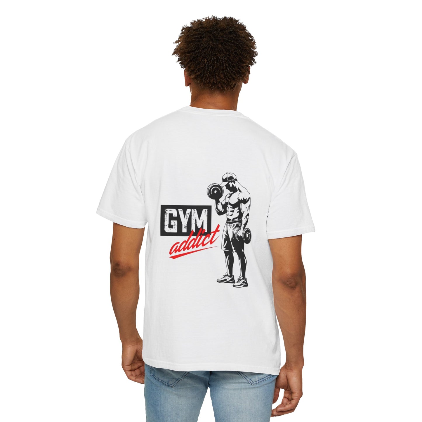 Gym Addict Unisex Garment-Dyed T-Shirt - Workout Apparel for Fitness Enthusiasts