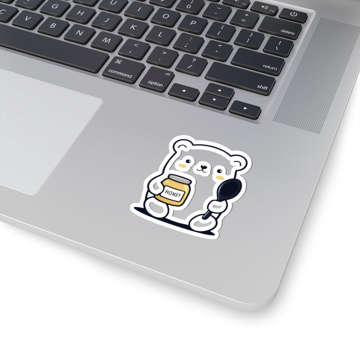 Cute Bear Honey Kiss-Cut Stickers | Adorable Stickers for Laptops, Journals, & Gifts