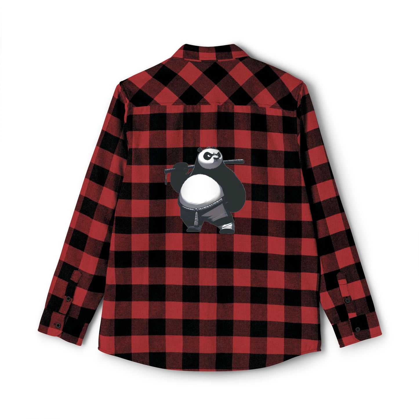 Cozy Unisex Flannel Shirt with Panda Design – Perfect for Casual Wear