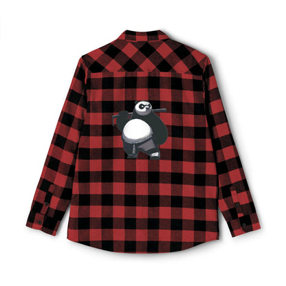 Cozy Unisex Flannel Shirt with Panda Design – Perfect for Casual Wear
