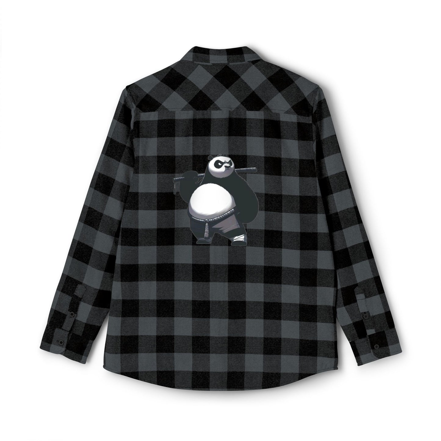 Cozy Unisex Flannel Shirt with Panda Design – Perfect for Casual Wear