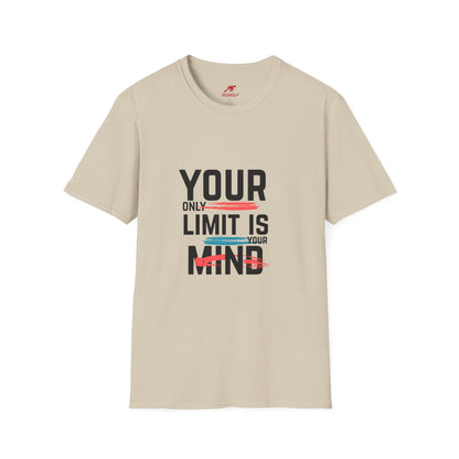 Inspirational Unisex Softstyle T-Shirt - 'Your Only Limit Is Your Mind'