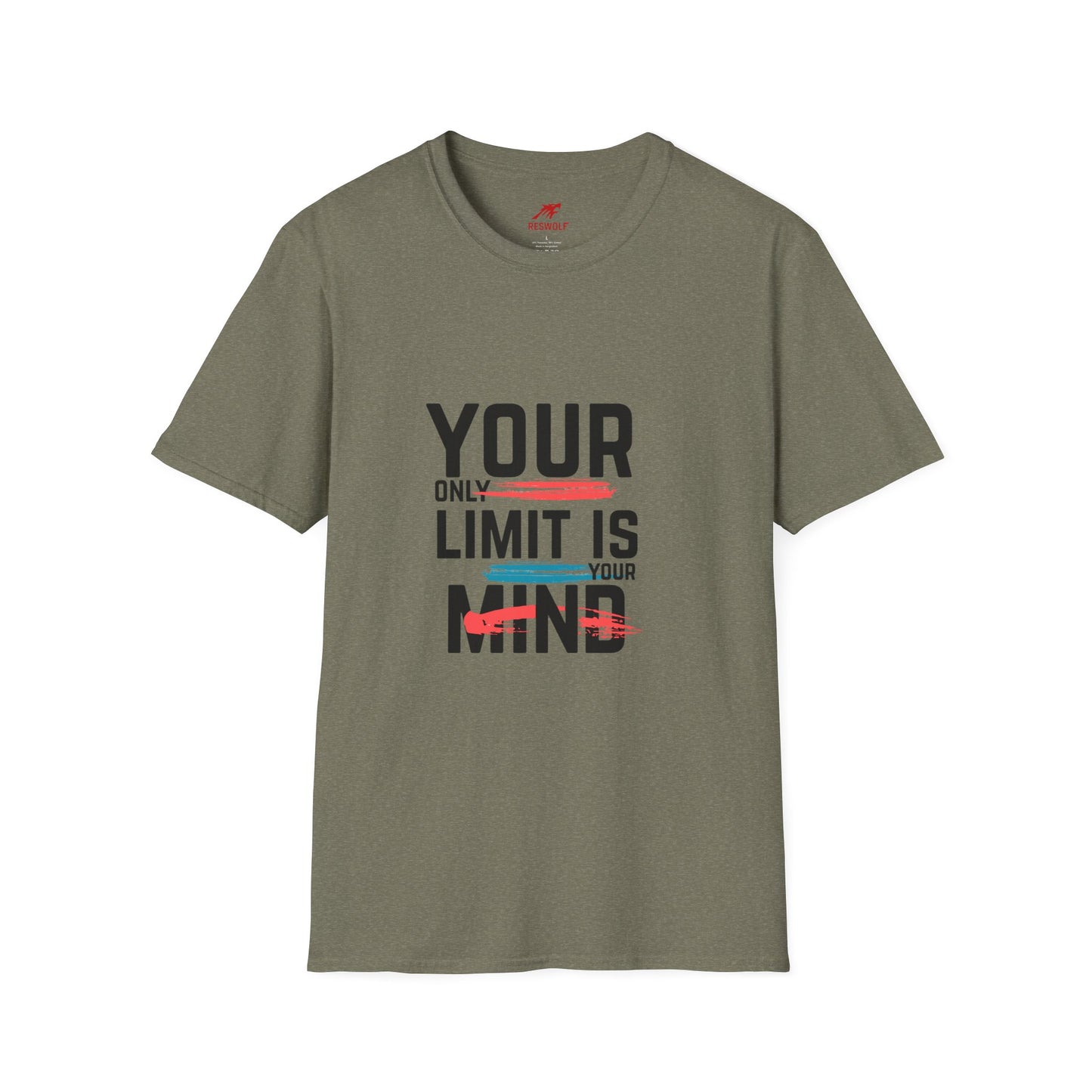 Inspirational Unisex Softstyle T-Shirt - 'Your Only Limit Is Your Mind'