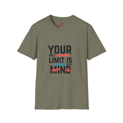 Inspirational Unisex Softstyle T-Shirt - 'Your Only Limit Is Your Mind'