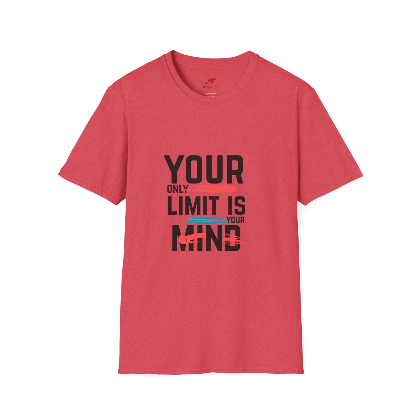 Inspirational Unisex Softstyle T-Shirt - 'Your Only Limit Is Your Mind'