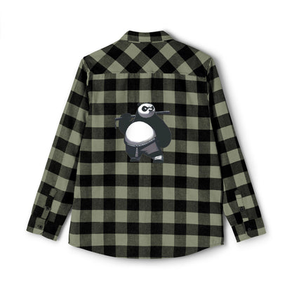 Cozy Unisex Flannel Shirt with Panda Design – Perfect for Casual Wear