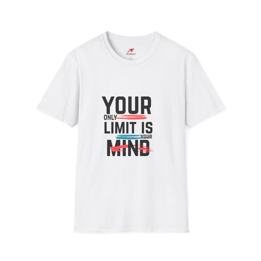 Inspirational Unisex Softstyle T-Shirt - 'Your Only Limit Is Your Mind'