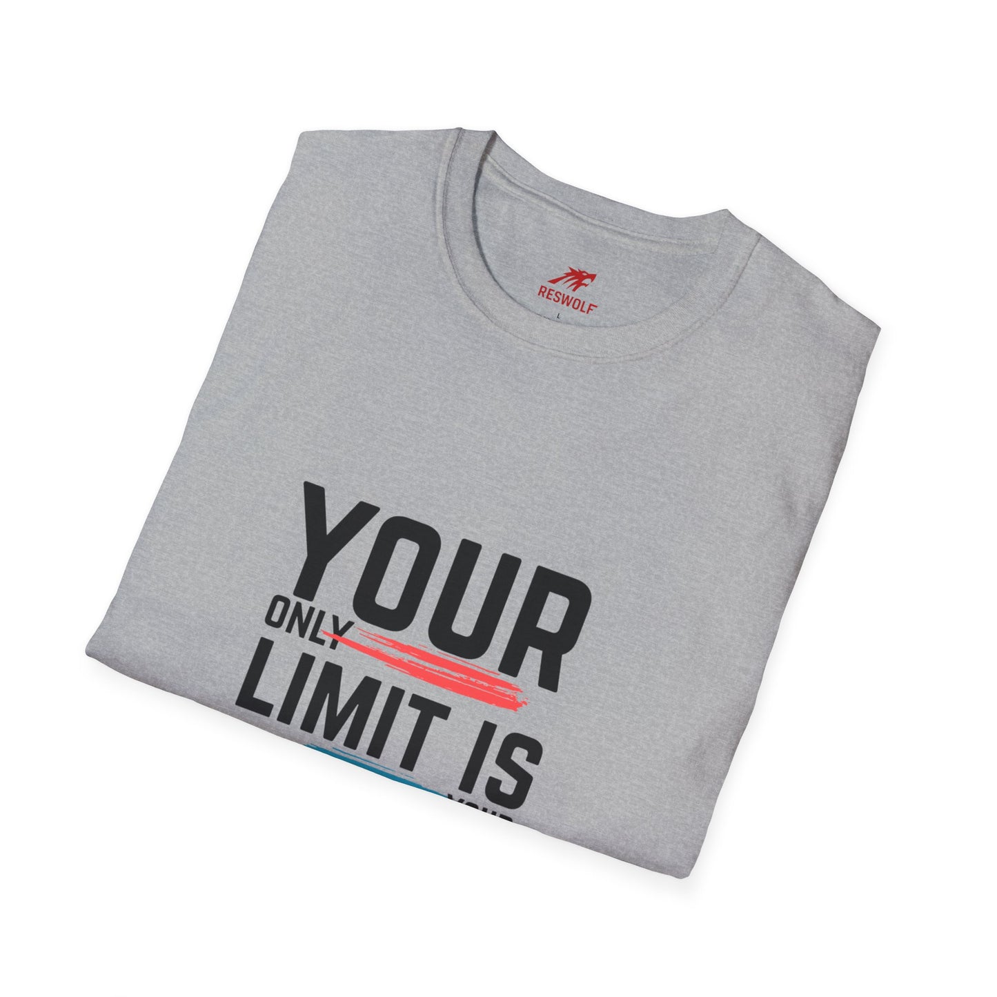 Inspirational Unisex Softstyle T-Shirt - 'Your Only Limit Is Your Mind'