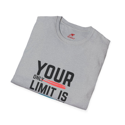 Inspirational Unisex Softstyle T-Shirt - 'Your Only Limit Is Your Mind'