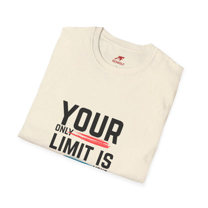 Inspirational Unisex Softstyle T-Shirt - 'Your Only Limit Is Your Mind'