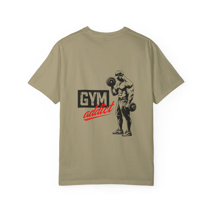 Gym Addict Unisex Garment-Dyed T-Shirt - Workout Apparel for Fitness Enthusiasts