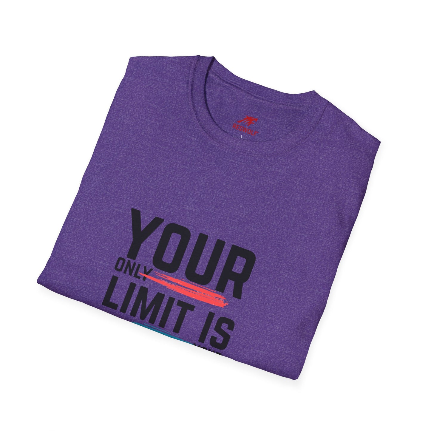 Inspirational Unisex Softstyle T-Shirt - 'Your Only Limit Is Your Mind'