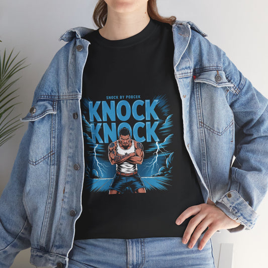 Funny Knock Knock Unisex Heavy Cotton Tee - Perfect for Casual Wear
